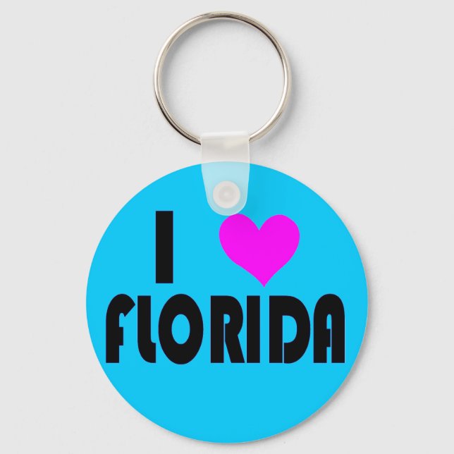 I Love Florida USA chaveiro (Frente)