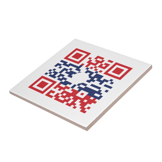 I Love Laos (Khoy Huk Lao) Flag QR Code | Geek Lao (Lateral)