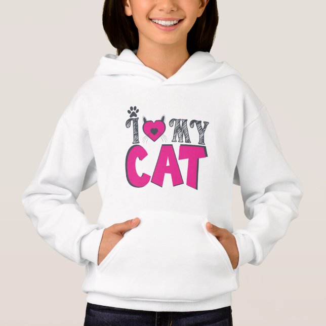I Love My Cat – Cute Pet Lover Design (Frente)