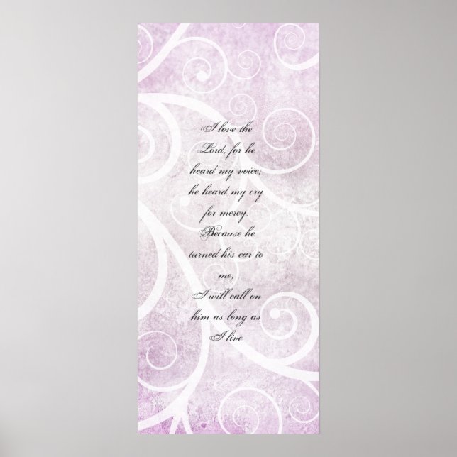 I love the Lord, wall poster (Frente)