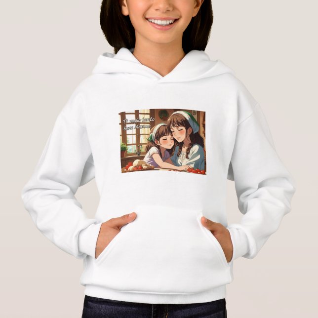 I Love You Mom (in Italian) – Kids Hoodie (Frente)