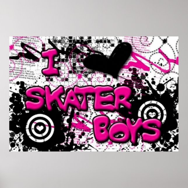 I Luv Skater Boys Poster (Frente)