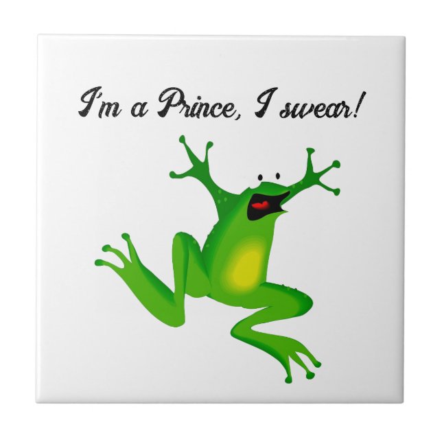 I’m a Fairy Tale Prince Funny Green Frog Cartoon (Frente)