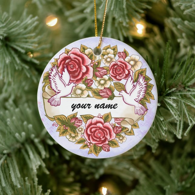 I O ornamento de casamento do Wed (Árvore)