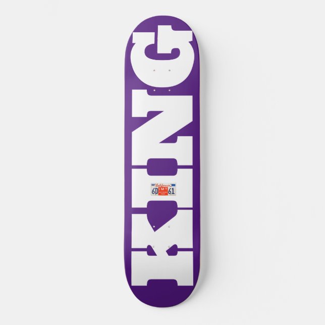 I OFICIAL 8, 1/4", skateboard Deck (Frente)
