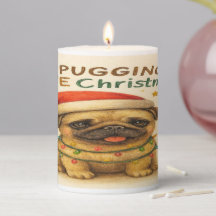 “I Pugging Love Christmas” Cute Pug Christmas 