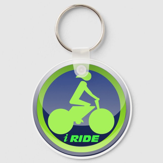 I Ride Cycling Chaveiro (Frente)