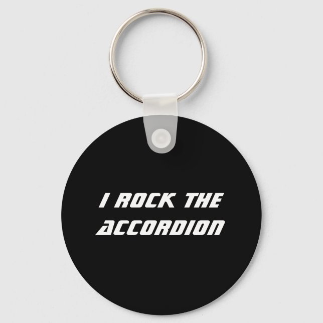 I Rock the Accordion Chaveiro (Frente)