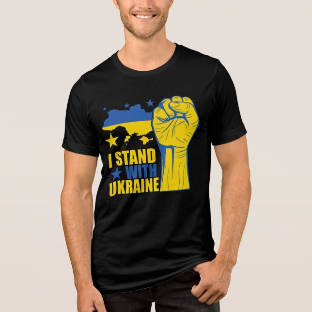 I stand with Ukraine. Support Ukraine. (Frente)