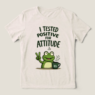 I Tested Positive for Attitude Funny Frog Coffee