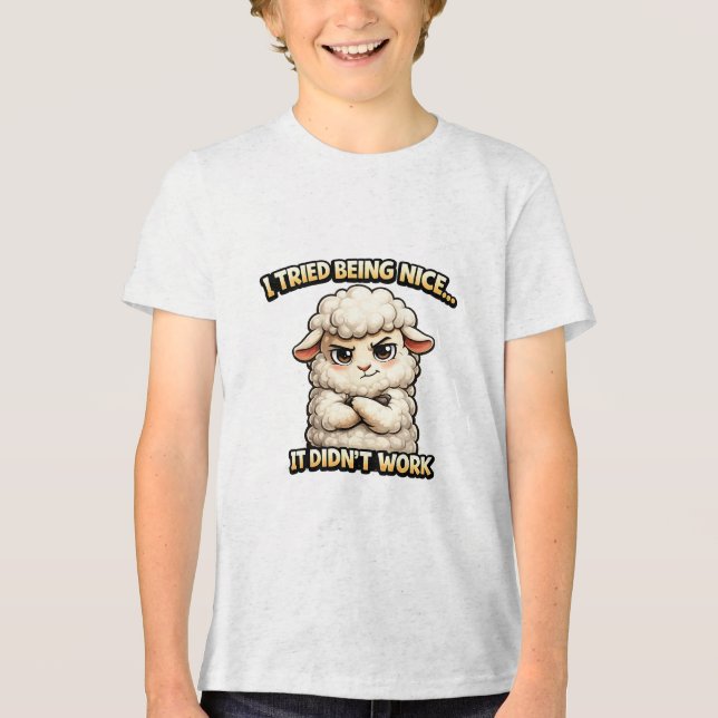"I Tried Being Nice… It Didn’t Work" (Angry Sheep) (Frente)
