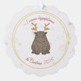 I Wanna Hippopotamus Reindeer for Christmas 2025 