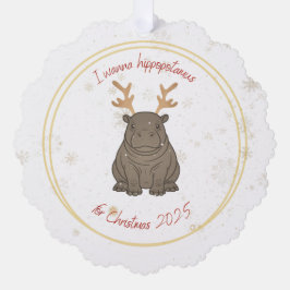 I Wanna Hippopotamus Reindeer for Christmas 2025 