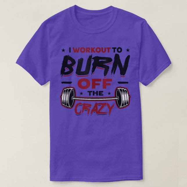 I Workout To Burn Off The Crazy Tank Top Copy Copy (Frente do Design)