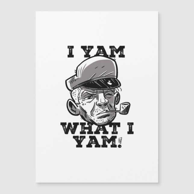 I Yam What I Yam Classic Meme Design (Frente)