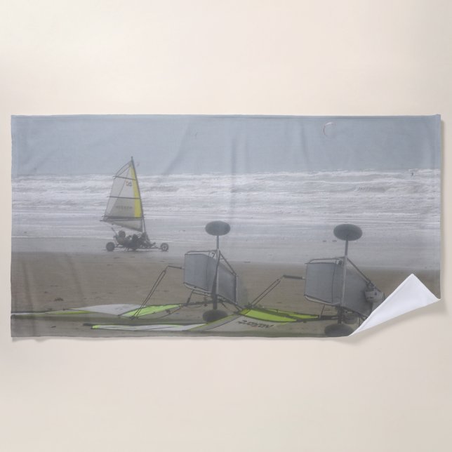 Iate de areia e Toalha de praia do Equipamento (Frente)