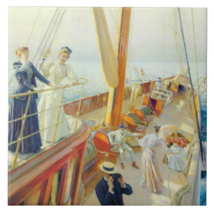 Iate no Mediterrâneo (por J.L. Stewart)