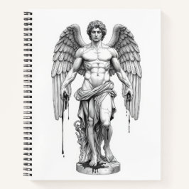 Icarus Minimalist Line Art Notebook - Greek Mythol