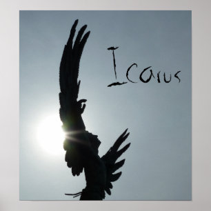 Icarus Silhouette Poster