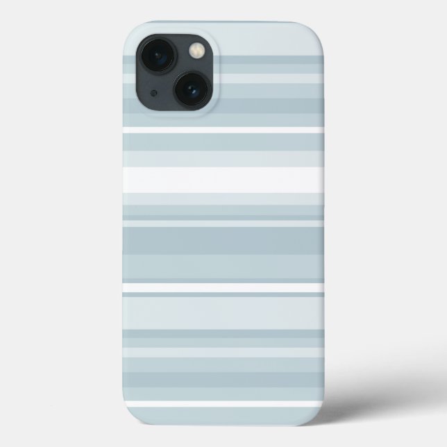Ice blue stripes Case-Mate iPhone case (Verso)