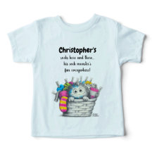 Ice Blue Toddler Engraçado Monstro das meias