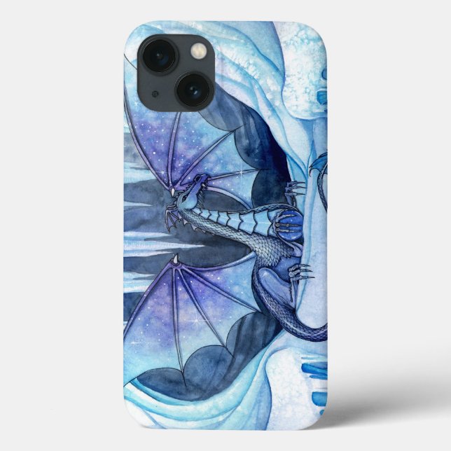 Ice Dragon Mystical Fantasy Art Trabalho de arte D (Verso)