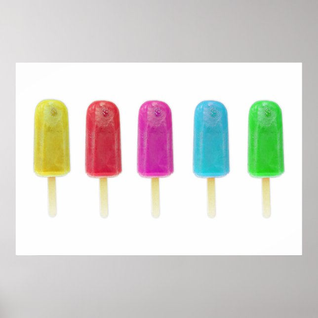 Ice Lollies Row Poster (Frente)