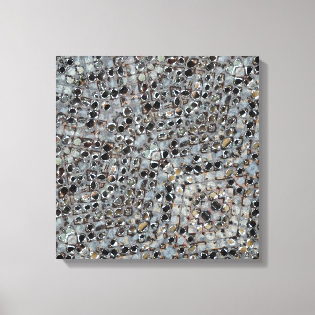 Ice Metal Fire Stretched Canvas Print (Frente)