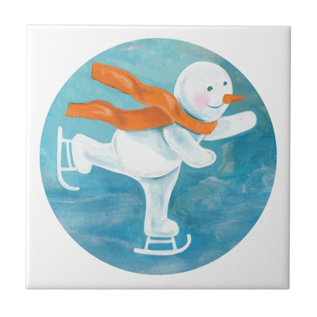 Ice Skating Snowman (Frente)