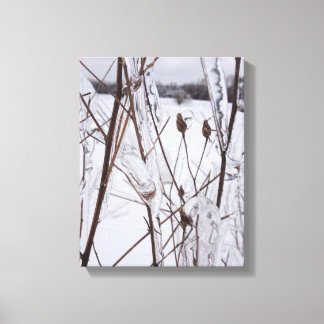 Ice Storm Photo Canvas Art, Michigan