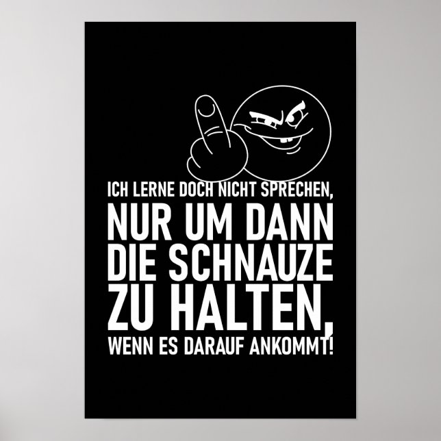 ICH LERNE DOCH NICHT SPRECHEN POSTER (Frente)