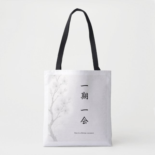 Ichigo Ichie – Japanese Zen Tote Bag | 一期一会 (Frente)
