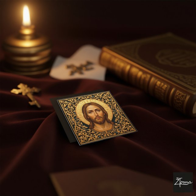 Ícone Bizantino de Cristo - Jesus (Criador carregado)