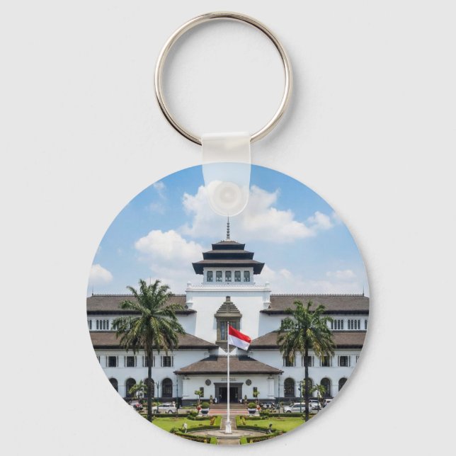 Ícone Chaveiro Gedung Sate Bandung Indonésia (Frente)
