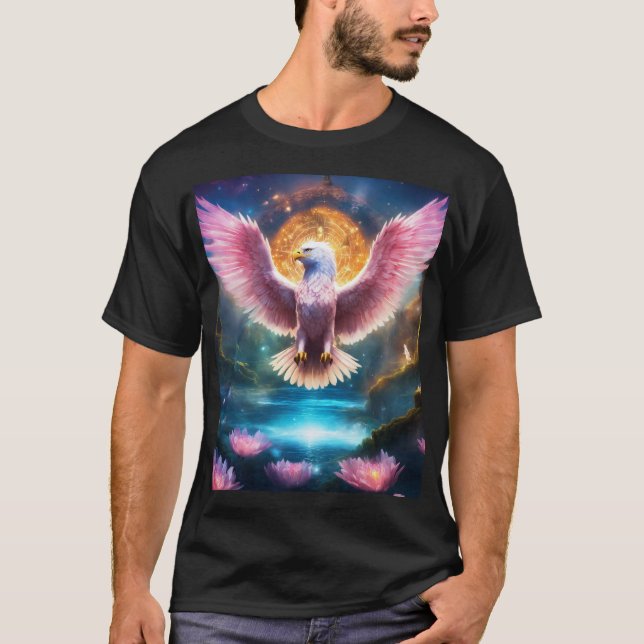 Ícone Crystal Eagle - Camiseta da Liberdade e Ambi (Frente)