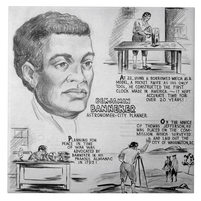 Ícone da História Negra: Benjamin Banneker, Cienti (Frente)