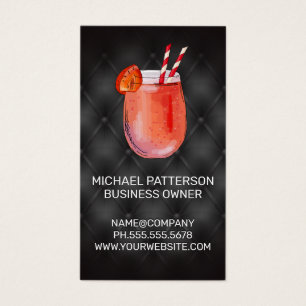 Ícone de Bebida Cocktail   Preto Upholstered