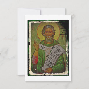Ícone de Patrick de santo no fundo verde
