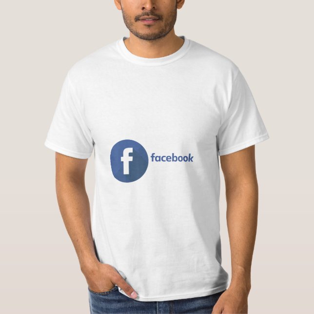 Ícone do Facebook adicionou camisa masculina (Frente)