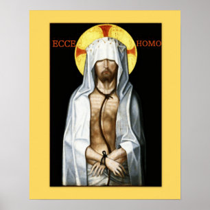 Ícone Ecce Homo Jesus Poster Correspondente