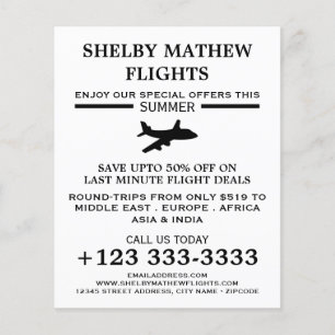 Ícone Plano Preto, Folheto de Publicidade de Linha