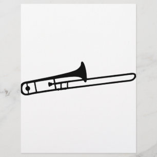 ícone preto do instrumento do trombone