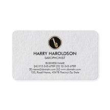 Ícone Saxofônico - Cartão de visita Premium Saxofo