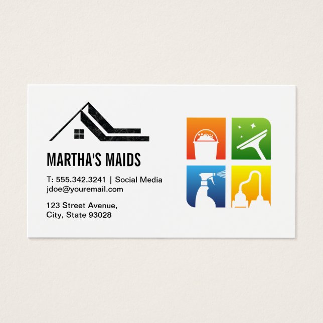 Ícone Serviços de Limpeza Doméstica | Logotipo da  (Frente)