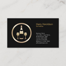 Ícone Vidro Sommelier Cartão de visita