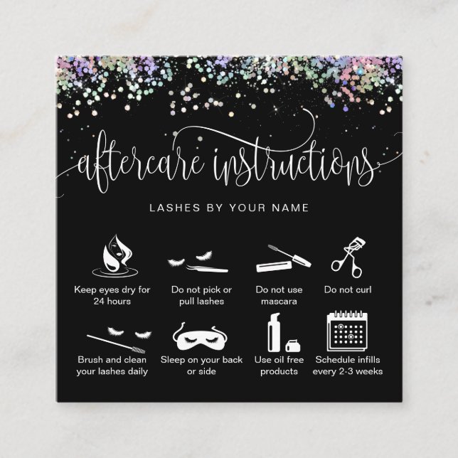 Ícones das extensões de pestanas do cartão de pós- (Frente)