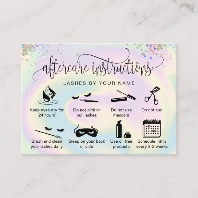 Ícones das extensões de pestanas do cartão de pós- (Frente)