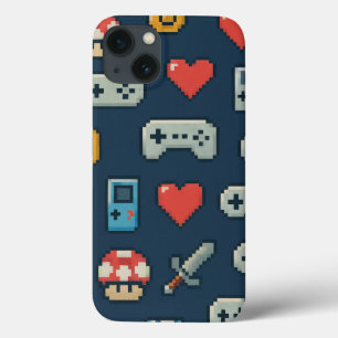 Ícones de pixel de jogos coloridos de 8 bits