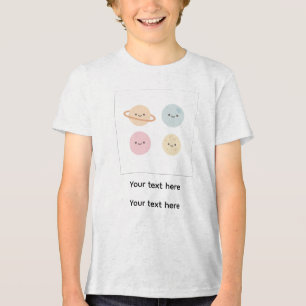 Ícones do Planeta Kawaii – Modelo de Camiseta Edit