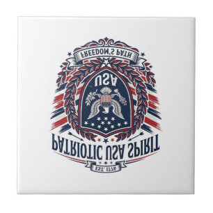 Ícones e Símbolos do Escudo da Liberdade Patriótic